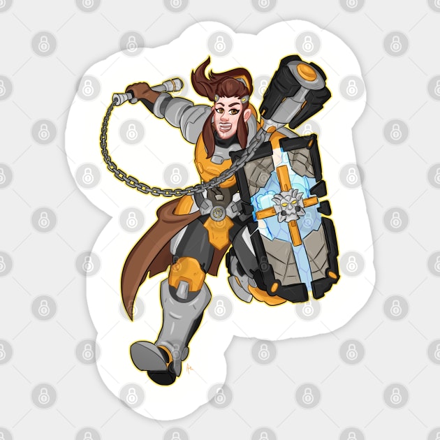 Brigitte Sticker by AlejandroKayArt